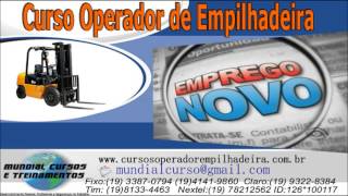 Curso Operador de Empilhadeira Jundiai [upl. by Llenrep]