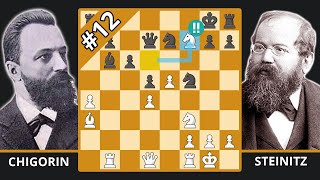 Evans Gambit Brilliancy In World Championship  Best of the pre1900s  Chigorin vs Steinitz 1892 [upl. by Alysia]