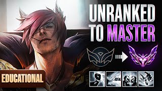 EDUCATIONAL Unranked to Master on Sett  Best Early Game Champion [upl. by Rosecan862]