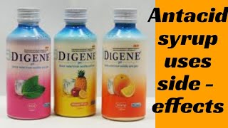 Antacid syrup Digene gel mucaingel uses dosage in hindi urdu [upl. by Stalk]