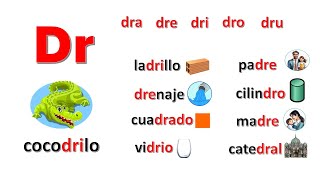 Aprender a leer en espanol con las sílabas dra dre dri dro dru [upl. by Kilroy]