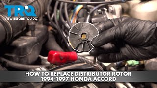 How to Replace Distributor Rotor 19941997 Honda Accord [upl. by Nyladnek870]