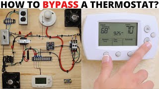 HVAC TRAINING BOARD How To Bypass A Thermostat How To Jump Out A Thermostat Troubleshooting Tips [upl. by Emmalynn]