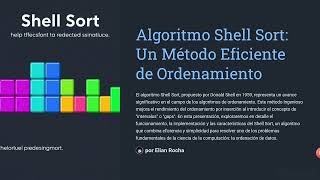 Tutorial de Algoritmo Shell Sort Proyeto de Programacion [upl. by Assiron]