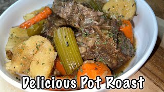 How To Make Pot Roast withCarrots amp Potatoes in Dutch Oven [upl. by Galvin]