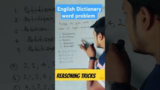 Dictionary word problem 😞shorts reasoningtricks maths study learninglens trending [upl. by Sadoc]