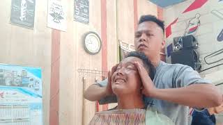 ASMR head massage indonesiapijat kepalapijat badan pegalpijatkretek [upl. by Ahtelat]