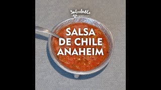 Salsa de chile anaheim queda como de molcajete [upl. by Nicolais]