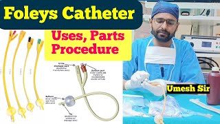 Foley catheter insertion  Foleys catheter size foleys catheter usefoleys catheterUmeshsir405 [upl. by Alyekahs]