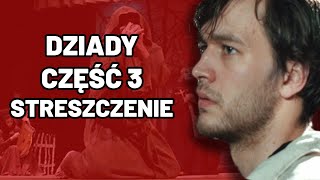 Dziady Część 3  Streszczenie Szczegółowe Matura Egzamin Kartkówka Sprawdzian Język Polski [upl. by Noswad]