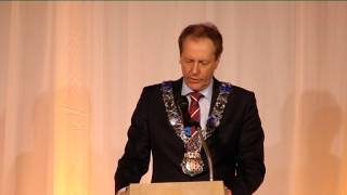 Nieuwjaarstoespraak Rob Van Gijzel 2014 Stadhuis [upl. by Damiani]