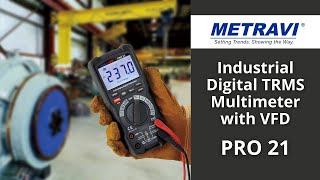 Metravi PRO 21 Digital TRMS Multimeter woth VFD [upl. by Ikcir]