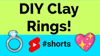 DIY Clay Ring 💍✨ mouldit clay art shorts clay [upl. by Humph]