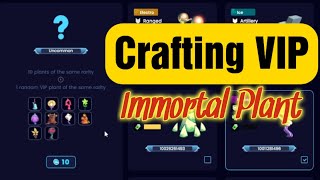 Plant vs Undead PVP  How to Craft VIP Immortal Plants [upl. by Ainoloppa]