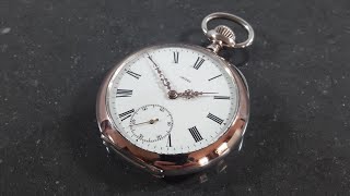 Omega  Grand Prix Paris 1900  Pocketwatch  Taschenuhr  0800 Silver  Roman Numeral [upl. by Cud]