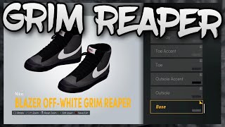 HOW TO MAKE OffWhite Nike Blazer quotGrim Reaperquot IN NBA 2K22 NBA 2K22 Shoe Creator [upl. by Kizzee]