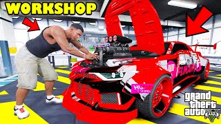 Franklin Upgrade Fastest Supercar in His New Workshop GTA 5  SHINCHAN and CHOP [upl. by Eiramnna337]