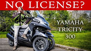 Yamaha Tricity 300 Review  Motorcycling Without A License [upl. by Jaclyn]