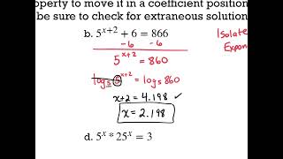 Solving Exp and Log eqns 2024mp4 [upl. by Atilem120]