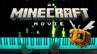 A Minecraft Movie  New Trailer Piano Cover 🎹 [upl. by Poole989]