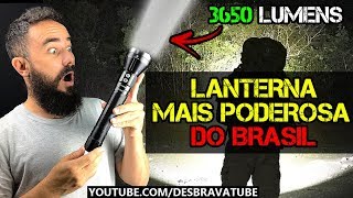 A LANTERNA MAIS FORTE DO BRASIL 3650 lumens  Review da Lanterna Jet Beam SSR50 da Rota Extrema [upl. by Ailsun]