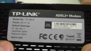 Unboxing of TPLINK TD8616 ADSL2 Modem [upl. by Egief]