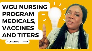 WGU Nursing program vaccines medical and titers [upl. by Natam]