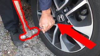 Cómo Quitar Las Tuercas De Seguridad Sin LlaveHow To Remove Locking Wheel Lug Nuts When Key Is Lost [upl. by Berkley603]