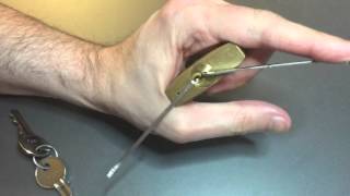 148 Chubb 1K150 50mm Brass Padlock Picked [upl. by Reede]