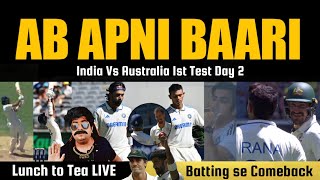 ALL EYES ON INDIAN BATTING NOW 🙏 Starc Played Crucial Role  India Vs Australia 1st Test Perth Day2 [upl. by Daraj]