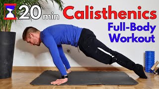 20 Min Calisthenics Workout  No Equipment  All Levels [upl. by Verity]