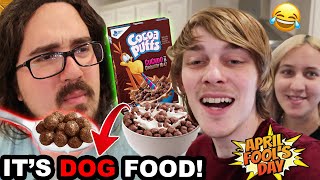 REPLACING CEREAL WITH DOG FOOD PRANK [upl. by Odericus]