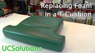 Chair Cushions  Foam Inserts  How to Fix Flat T Seat Cushions  26 Density Foam [upl. by Obeng]