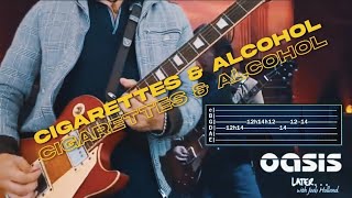 CIGARETTES amp ALCOHOL 2000  Oasis Guitar tabs [upl. by Alicul93]