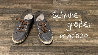 Was tun wenn die Schuhe zu klein sind Simpler Trick hilft für zu enge Schuhe DIY zu enge Schuhe [upl. by Ayeka]