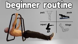 Beginner Calisthenics Workout At Home Full Routine [upl. by Armelda]