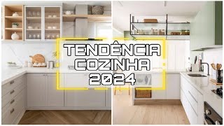 TENDÊNCIA PARA COZINHAS 2024  DIGA DE DECORAÇÃO PARA COZINHAS  O QUE VAI USAR  COZINHA MODERNA [upl. by Alyal345]