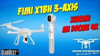 FIMI X1BH 3 axis XIAOMI MI DRONE 4K CAMERA UNBOXING REVIEW TEST GEARBEST FR [upl. by Yrahca551]