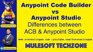 Anypoint Code Builder vs Anypoint Stuido  ACB mulesoft salesforce acbvsanypointstudio [upl. by Daloris932]