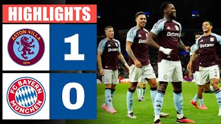 Aston Villa gegen Bayern München 1  0  Highlights  Champions League 202425 [upl. by Ayal]