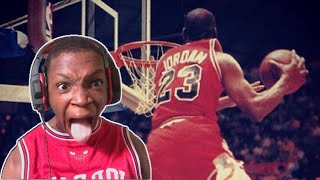 watching Michael Jordan kiss the rim dunk [upl. by Jaynell]