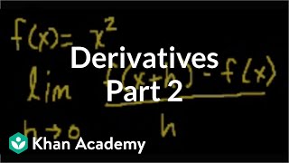 Calculus Derivatives 2  Taking derivatives  Differential Calculus  Khan Academy [upl. by Tiras810]