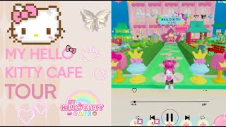 My Hello Kitty Cafe Tour  Calming Music [upl. by Weintrob]