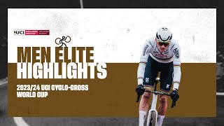 Zonhoven  Men Elite Highlights  202324 UCI Cyclocross World Cup [upl. by Trebmer953]