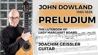 John Dowland  Preludium trinity grade 5  transcribed for guitar by Joachim Geissler [upl. by Xad]