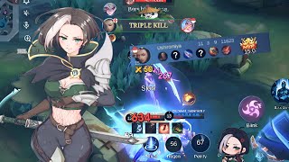 Benedetta broken item against thamuz🐃BUILD ANDmoonton please fix the server 😭mobilegendsindonesi [upl. by Melmon554]