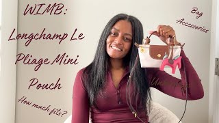 I’m Back  WIMB  Longchamp Le Pliage Mini Pouch  What Fits  Céline  Me [upl. by Eada]