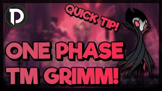 QUICK TIP  You can one phase Troupe Master Grimm  Hollow Knight [upl. by Ecart]