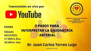 5 pasos para interpretar la gasometría arterial [upl. by Innoj]