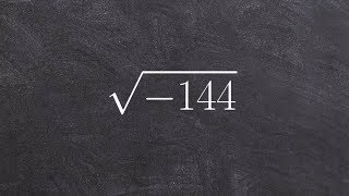 Algebra 2  Math tutorial for simplifying a radical using the imaginary number i sqrt144 [upl. by Hailey]